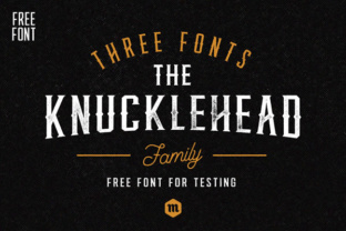 Knucklehead: A Font Set for Vintage-Themed Design