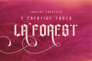 La Forest: A Blackletter Display Font for Vintage and Fairytale-Inspired Design