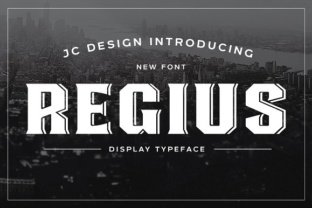 Regius: A Retro Art Deco Typeface for Packaging and Beyond