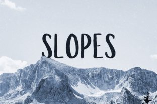 Slopes Brush Font: A Handmade Typeface for Vintage and Creative Design