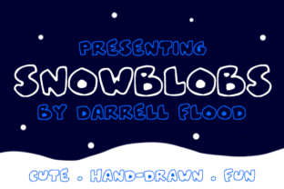 Snowblobs: A Playful Winter Font with Serious Creative Potential