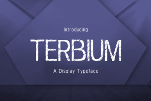 Terbium: A Textured Display Font with Real Character
