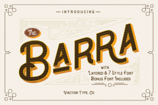 The Barra: A Vintage Painter Style Font for Thoughtful Design Choices