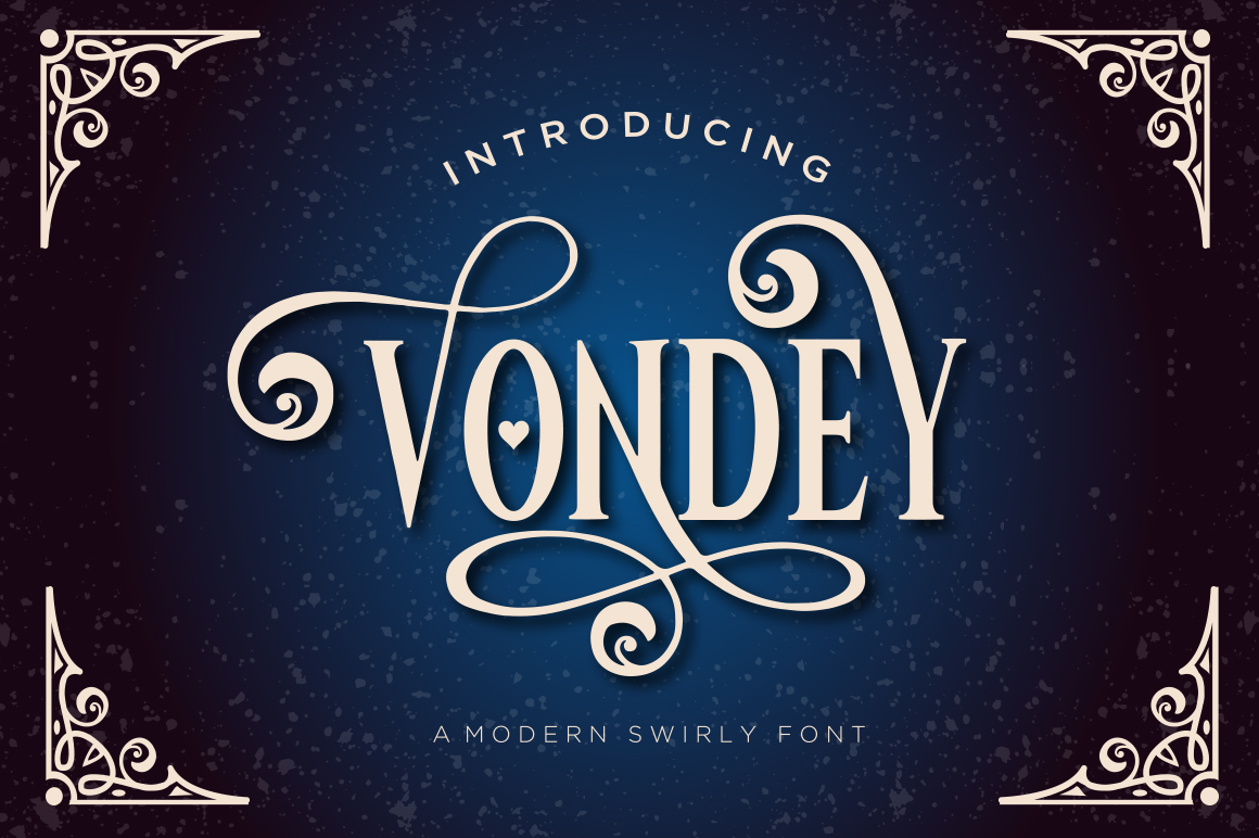 Vondey Display Font: Ornaments, Versatility, and Craft