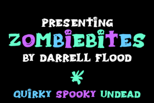 Zombiebites: The Handmade Grungy Font That Balances Horror and Playfulness